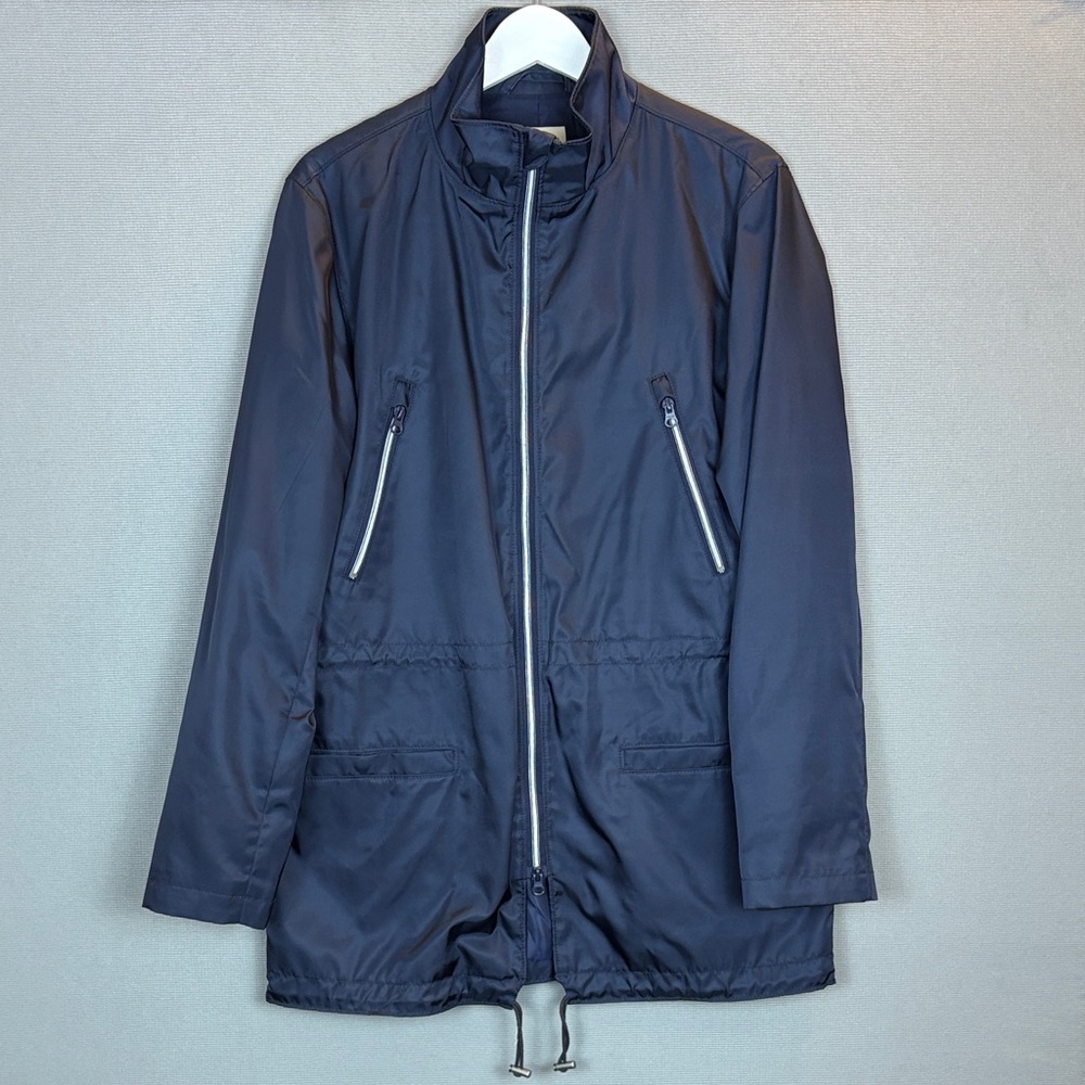 Club Monaco Men's Navy Raincoat - Size S